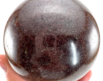XL Polished Garnet Sphere | Madagascar Crystal Orb, Root Chakra