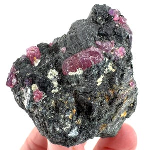 Rubin auf Matrix | natürlicher Kristall, Mineral aus Tansania