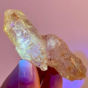 Firefly Petroleum Quartz (Madagascar) | UV reactive quartz crystal, fluorescent minerals, uv crystals, rare mineral specimen, crystal gift