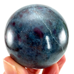 Ruby in Kyanite Sphere | Polished Crystal Ball (42mm)