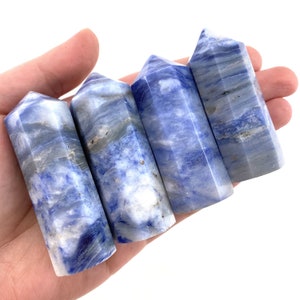 Rare! Afghanite Point, blue afghanite tower, crystal point, blue afghanite crystal, polished afghanite