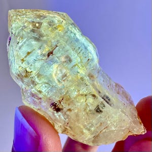 Firefly Petroleum Quartz (Madagascar) | UV reactive quartz crystal, fluorescent minerals, uv crystals, rare mineral specimen, crystal gift