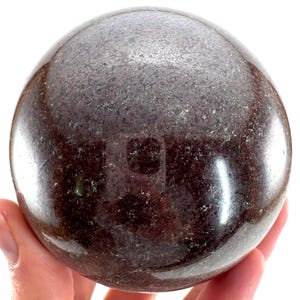 Sfera di granato XL / granato rosso, sfera di cristallo, sfera di cristallo, chakra della radice, granato lucidato
