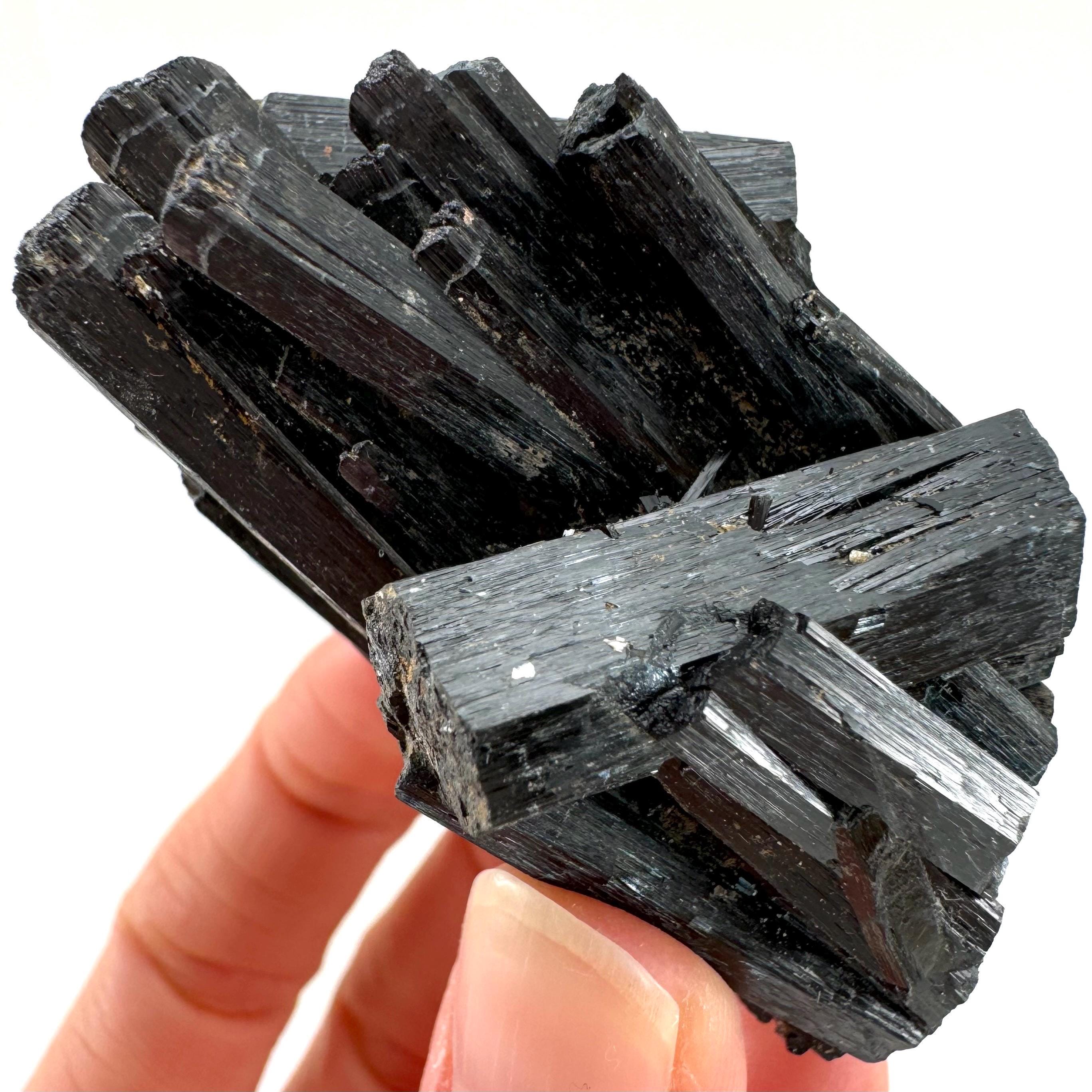 ナミビア産ブラックトルマリン結晶 | ショール標本、エロンゴ山脈