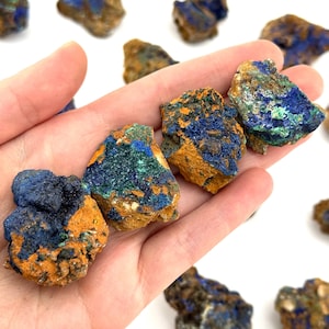 Azurite Crystal Cluster | raw azurite specimen, sparkly azurite, blue azurite, mineral specimen, raw crystals, crystal gift