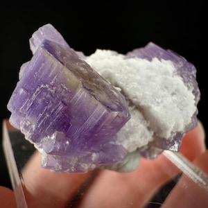 Purple Fluorapatite Crystal | Afghanistan Mineral Specimen, Rare Gem