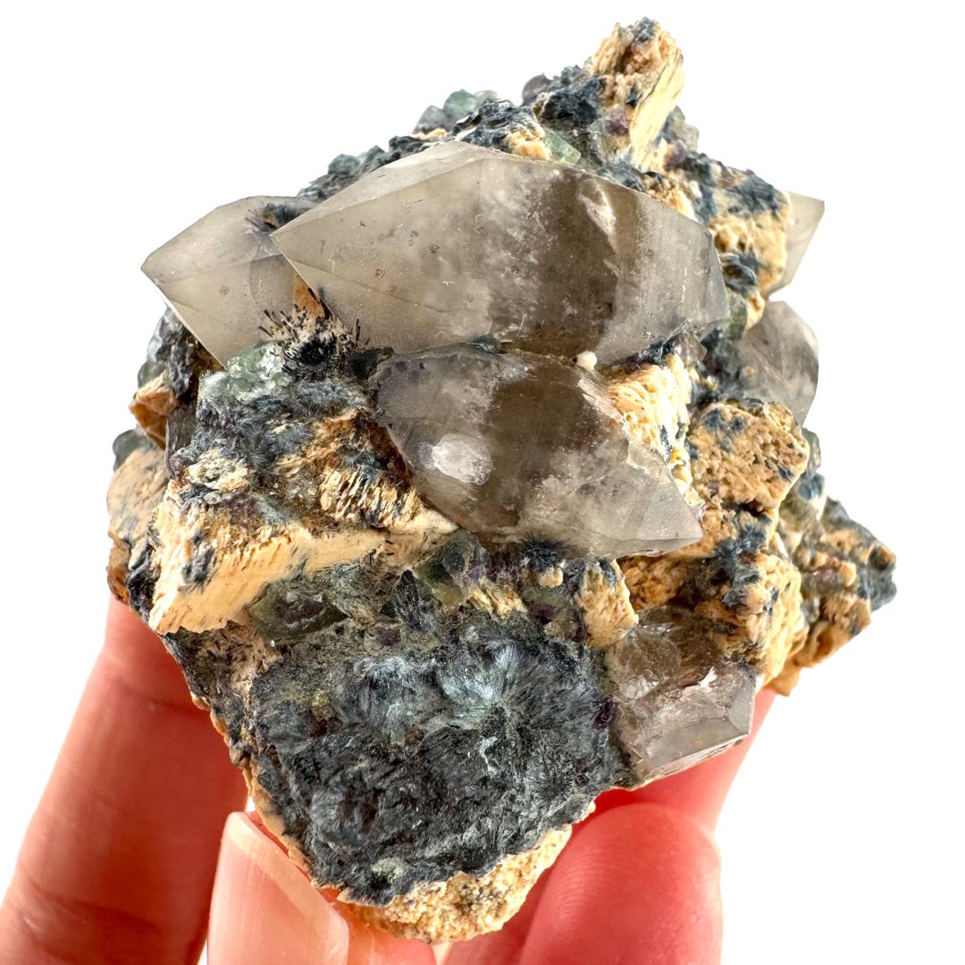 Gitter Quartz With Feldspar & Foitite | Lattice Crystal, Mineral ...