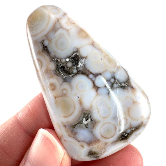 Orbicular Ocean Jasper Cabochon | Natural Gemstone