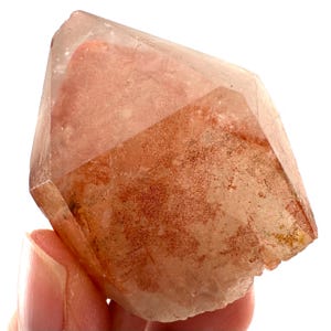 Red Hematite Quartz (Zimbabwe) | fire quartz crystal, red phantom quartz, mineral specimen