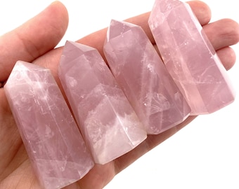 Rose Quartz Point, rose quartz tower, crystal point, rose quartz crystal, pink quartz, heart chakra stone