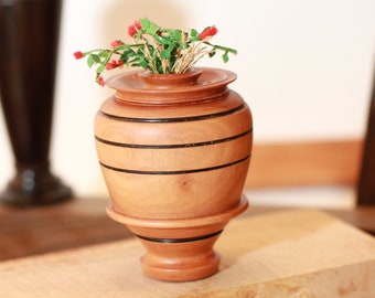 Japanese Cherry Miniature Floor Vase/Urn or Bud Vase