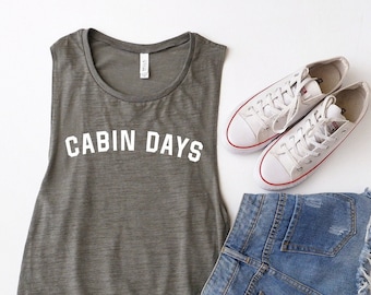 Cabin Days Shirt, Muscle Tank, Lake Life, Womens Tank, Tank Top, Muscle Tank Tops, Summer Tank Top, Comfy Tank, Loose Tank, Tanks, Summer