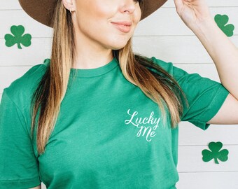 Chemise St Patricks, chemise porte-bonheur, chemise trèfle femme, tee-shirt St Patricks, tenue St Pattys, chemise St Pattys, chemise St Paddys, taille plus