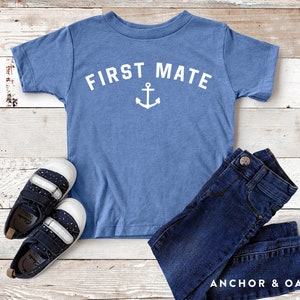 First Mate T shirt, Funny Kids Shirt, 1st Mate,  Lake Life, Hipster Kids Tee, Cool Toddler Shirt, Hipster Kids Shirt, Kids Graphic Tee