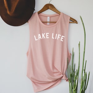Lake Shirt, Lake Life, Tank Tops for Women, On The Lake, Gift for Travel Lover, Summer Tank, Vacation Shirts, Bachelorette Party, Comfy Tank