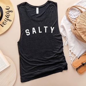 Salty Tank Top, Summer Tank Top, Womens Tank, Salty Crew, Beach Clothes, Bella Canvas, Vacation Tank Top, Comfy Tank, Loose Tank, Tanks