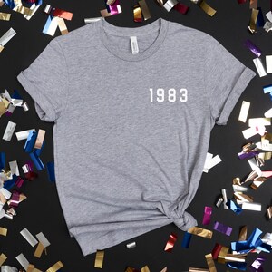 40th Birthday Shirt, 1983 Tshirt, 40th Birthday Gift Shirts, Birthday Gift for Women, Happy Birthday birthday gift, 1983 Birthday Woman