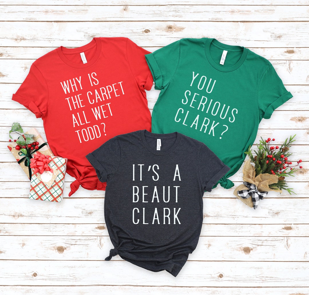 Christmas Vacation Story Quotes Family Matching T-Shirts
