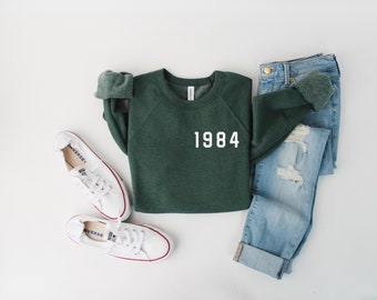 Sudadera de 40 cumpleaños, sudadera de 1984, camisetas de regalo de 40 cumpleaños, regalo de cumpleaños para mujeres, sudadera de feliz cumpleaños, ropa de primavera