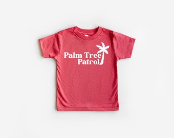 Kids Vacation Shirt, Palmboom, Beach Shirt, Beach Bum, Kid strand tshirt, Zomervakantie, Esthetisch T-Shirt, Peuter Shirt, Tropisch Shirt