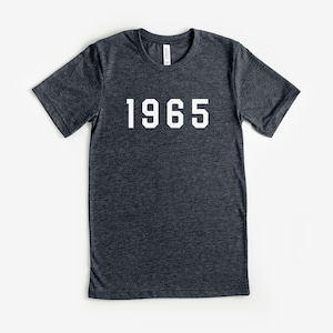 1965 T-Shirt, Vintage 1965 Birthday Shirt, 60th Birthday Gift, Born in 1965 Tee, Retro 60s T-Shirt, Classic Since 1965 Shirt for Men & Women