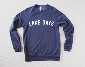 Lake Days-sweater, Lake Life-sweater, truien voor vrouwen, Lake-shirts, cadeau voor haar, cadeaus voor moeder, plus size, strandsweater