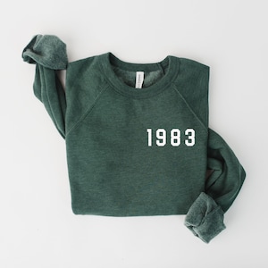 Moletom de aniversário personalizado, Moletom personalizado para o ano de nascimento, Presente de 40º aniversário, Presente de 30º aniversário, Presente de aniversário, 50º aniversário