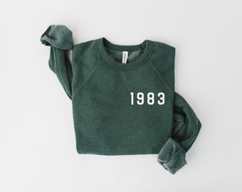 40th Birthday Sweatshirt, 1983 Sweatshirt, 40th Birthday Gift Shirts, Birthday Gift for Women, Happy Birthday Sweatshirt, Spring Clothing