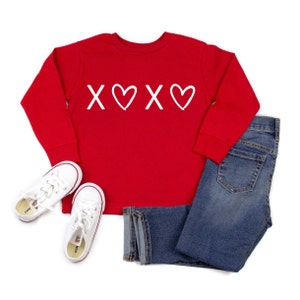 Valentine Shirt, Valentines Clothing, Valentines Day Shirt For Kids, Kids Valentine Shirt, Long Sleeve Kids Valentines Shirt, Xoxo Shirt