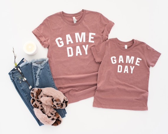 Game Day Shirt, Football Shirt, family matching, Matching Mommy and Me shirts, Sunday Football, Mother and Daughter, Sports Shirt, Baseball