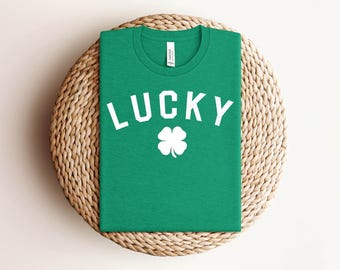St. Patrick's Day Shirt, Shamrock Shirt, Lucky Tshirt, Irish Tee, St. Paddy's Day Matching Shirts, Clover Shirt, st patricks day Crewneck