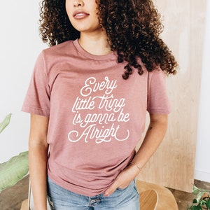 Three Little Bird Shirt, Peace Shirt, Hippie T Shirt, Every Little Thing Gonna Be Alright, Jamaican T Shirts, Song Lyrics Tee, Reggae Shirt