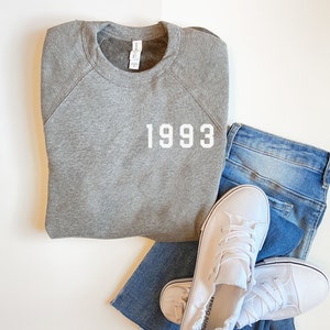 1993 sweatshirt, 30th birthday gifts for women, Best Gifts For Her, Birthday Gift, Happy Birthday Sweatshirt, Gifts for best friend