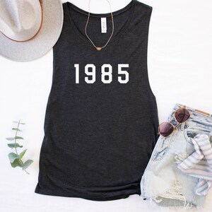 40Th Birthday Shirt For Women, Best Gifts For Her, 1985 Shirt, 1985 Tank Top, 40Th Birthday Gift, Summer Tank Tops, handmade Gift