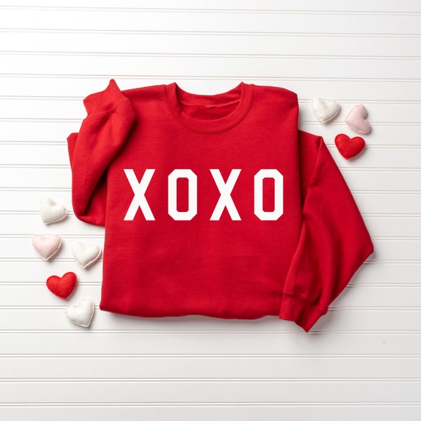 Xoxo Sweatshirt, Valentine's Day Sweatshirt, Love Shirt, Women's Sweatshirt, Valentines Sweater, Gift For Wife, Hoodies And Sweaters, xoxo