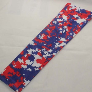 Red Blue White Digital Camo Compression Arm Sleeve for Baseball ...