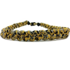 Wholesale 12 pieces lot Yellow Black White camo College Color Baseball Titanium Necklace Braided Rope Necklace Running Golf T Ball