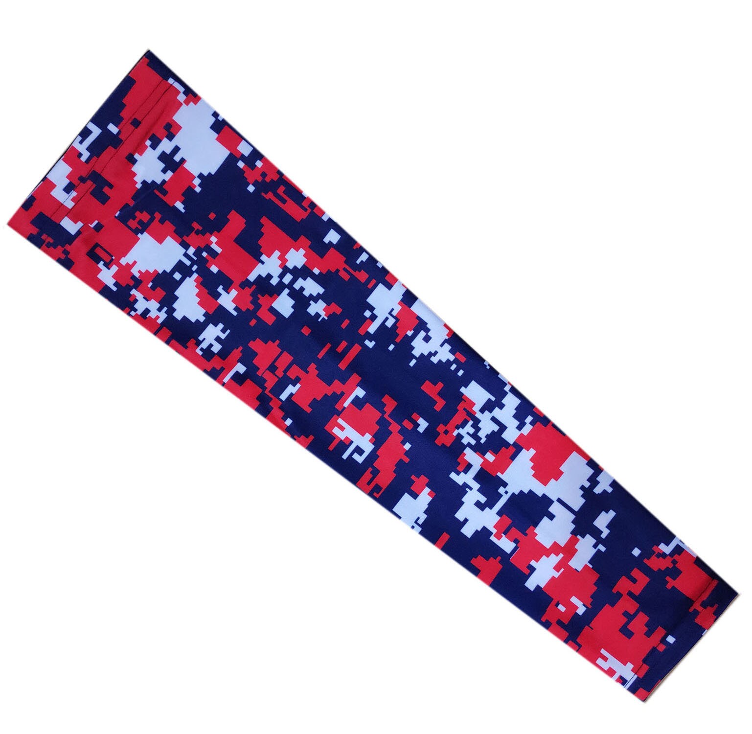 Pair Red And Black Digital Camo Arm Sleeves – For Sports, Football, Basketball, Gaming