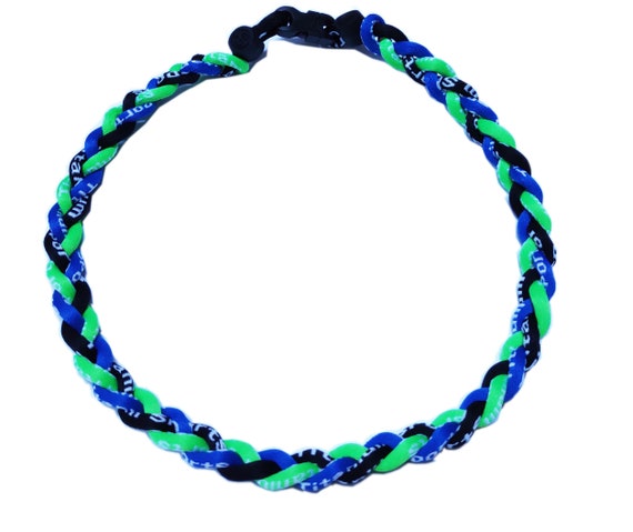 Arco Da Tiro SALE 20" 3 Rope Twist Titanium Sport Necklace Black Green White Titanio Citizen