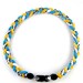 Collier De Sport Tressé Titane Tornado – Or Et Noir – Baseball – Neuf