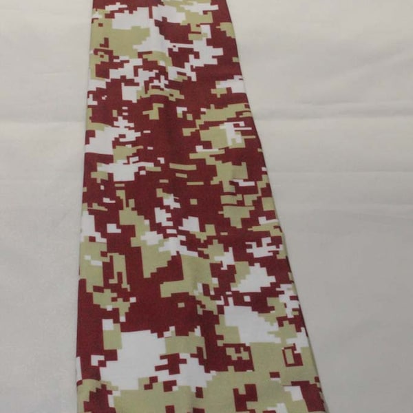 Garnet gold white Seminoles digi camo compression arm sleeve for baseball basketball football softball running golf college sport