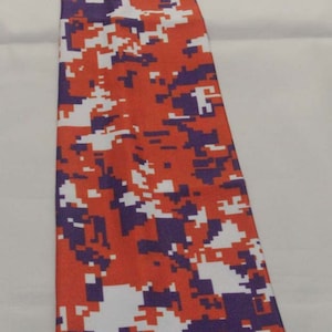 Orange purple white camo football compression arm sleeve for baseball basketball college sports softball running golf