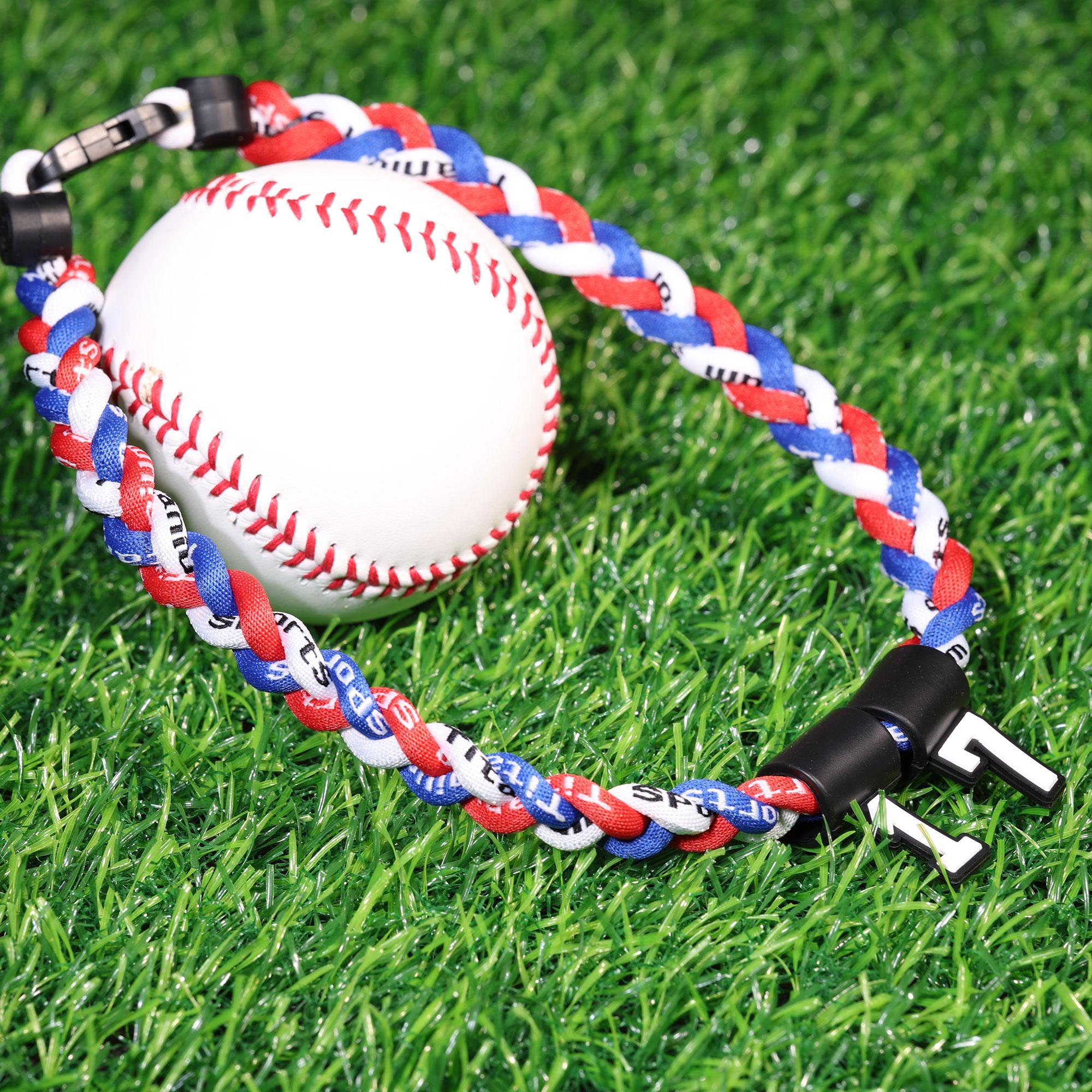 Baseball Drip Necklace With Custom Silicone Number Red Blue White - Etsy