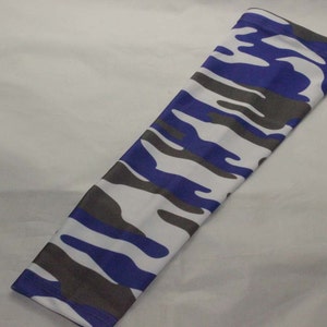 Royal Blue Gray White Dodgers Digital camo compression arm sleeve for baseball football softball running back to scholl gift