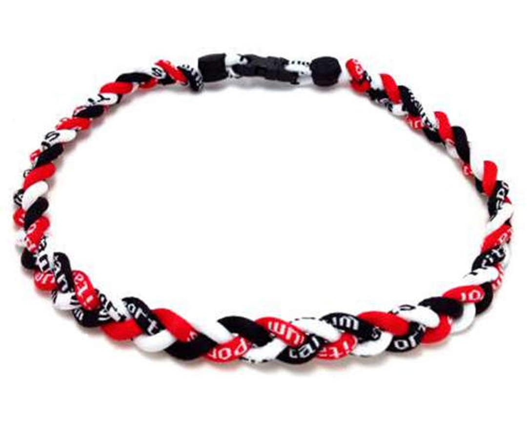 Baseball rope necklace with number sale