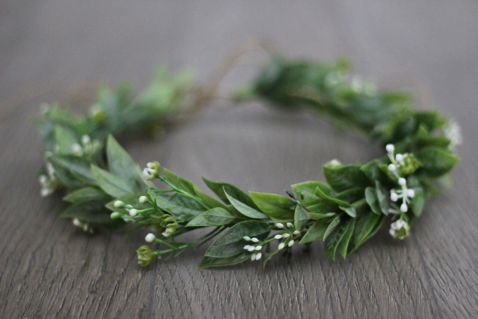 Greenery Crown Olive Leaf Crown Green Leaf Crown Baby Etsy