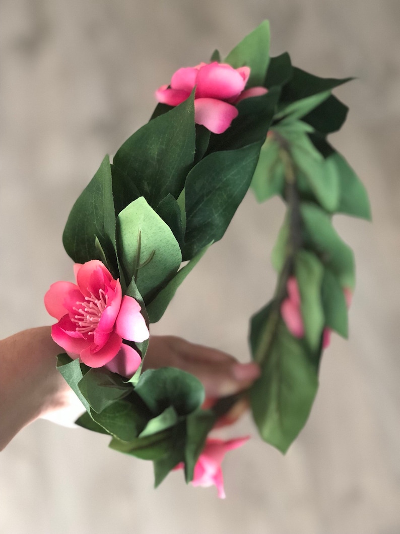 Moana Flower Crown Child Flower Crown Hawaiian Flower Crown Etsy