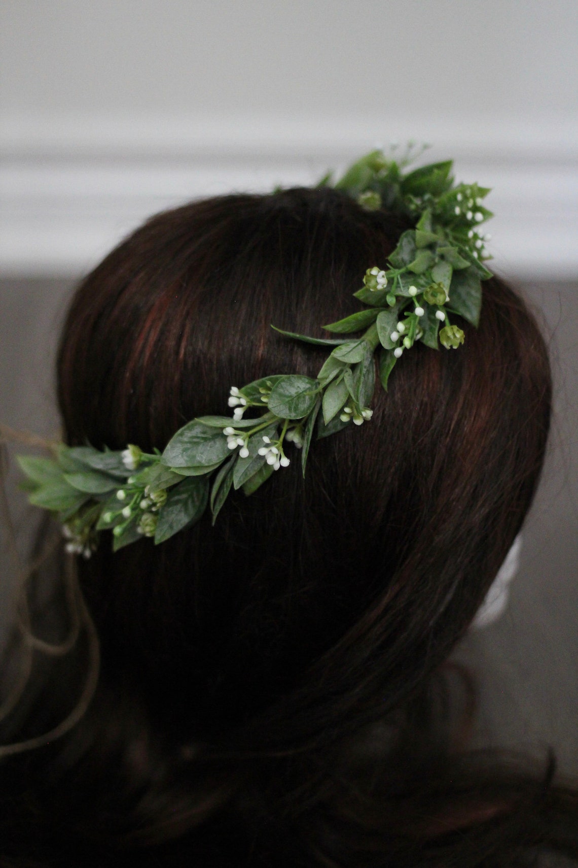 Greenery Crown Olive Leaf Crown Green Leaf Crown Baby Etsy