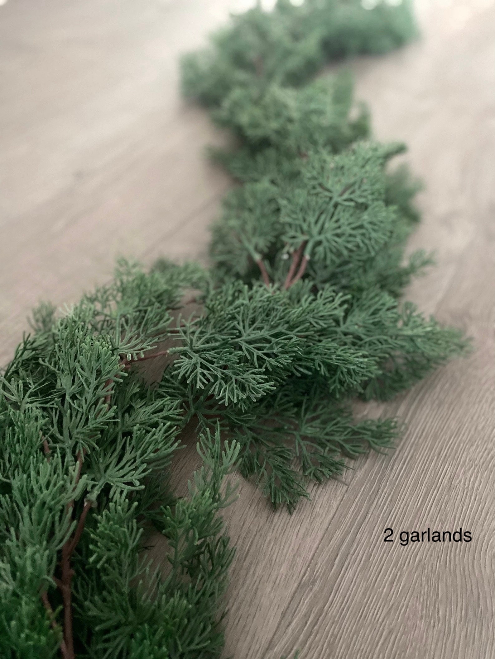 Cypress Garland Christmas Garland Cedar Garland Cedar Table Etsy