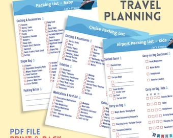 Disney Cruise Packing List | Family Vacation Planner (PDF)